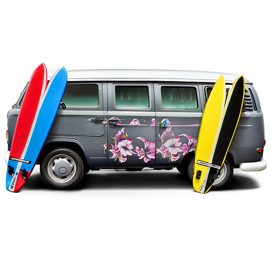 Van With Surfboards Png 06202024 PNG Image