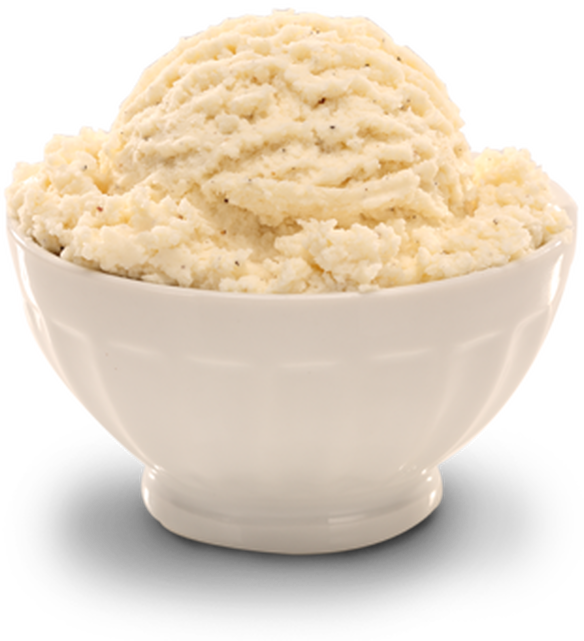 Vanilla Custardin White Bowl PNG Image