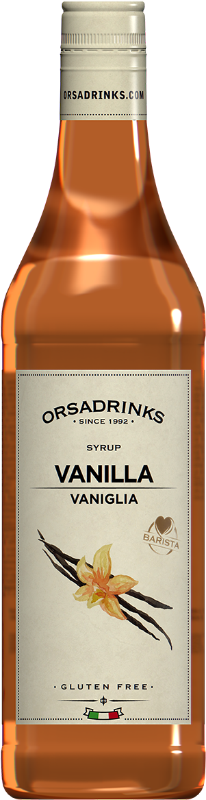 Vanilla Syrup Bottle O R S A Drinks PNG Image