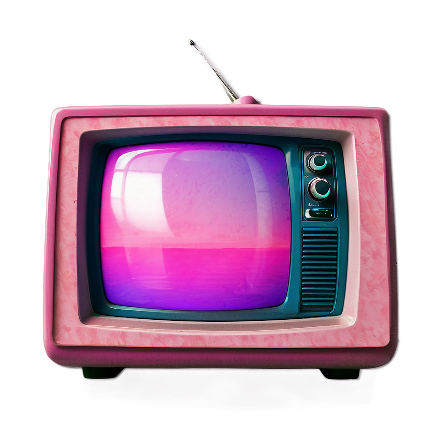 Vaporwave Retro Tv Png 06112024 PNG Image