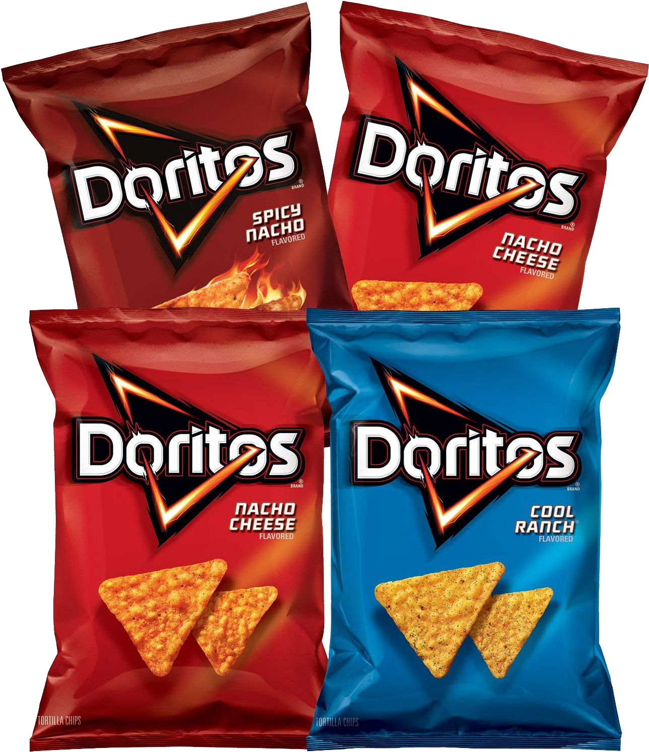 Varietyof Doritos Flavors PNG Image