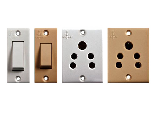 Varietyof Electrical Switchesand Sockets PNG Image