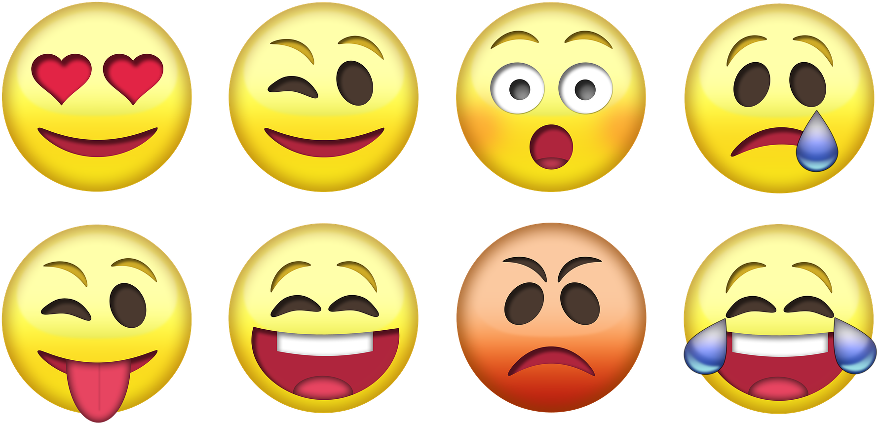 Varietyof Emoticons Set PNG Image