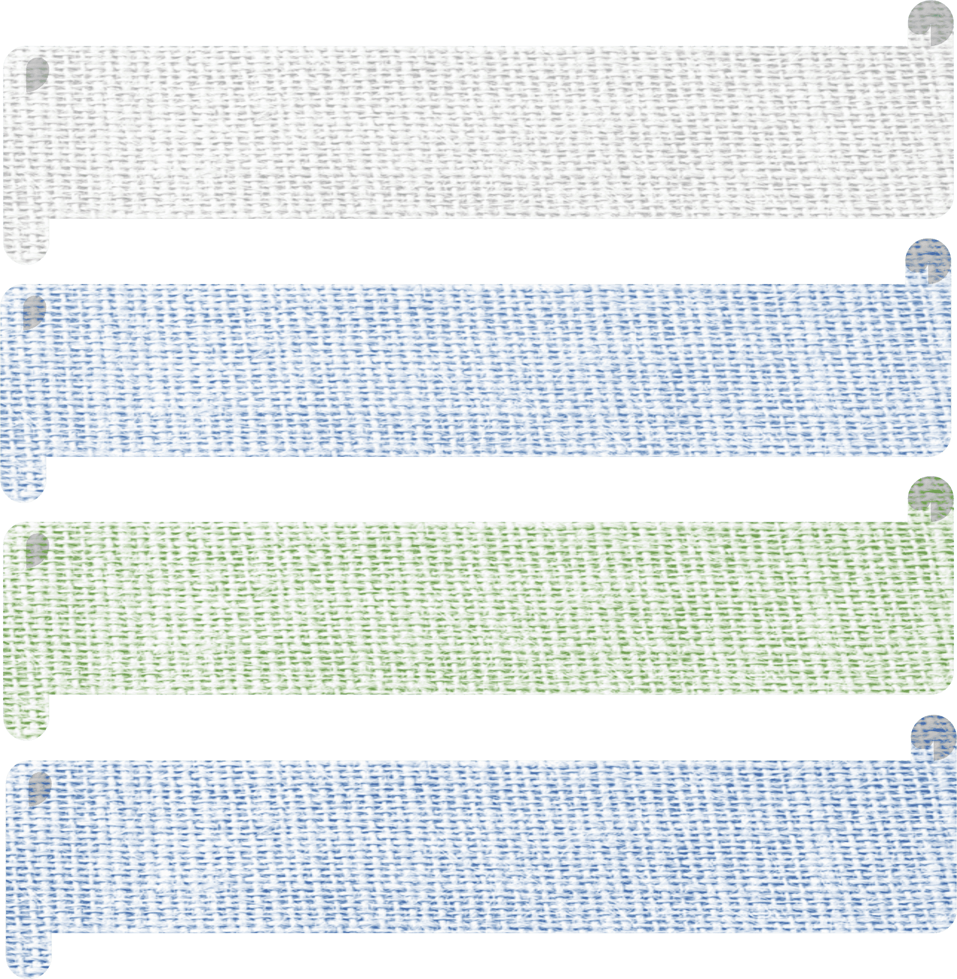 Varietyof Fabric Swatches PNG Image