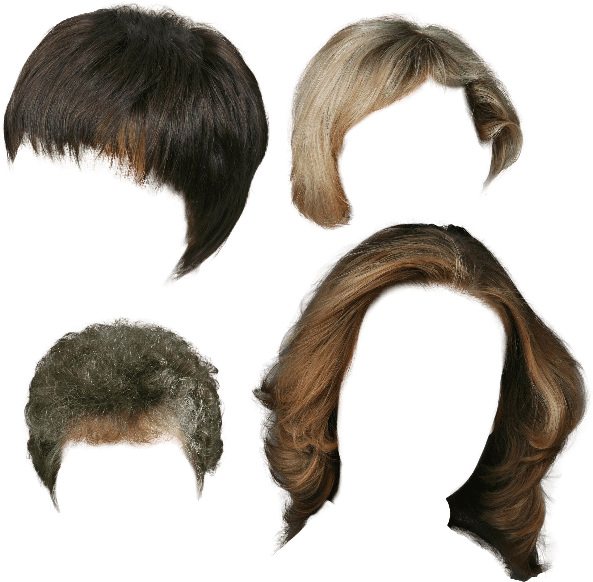 Varietyof Hair Bangs Styles.png PNG Image