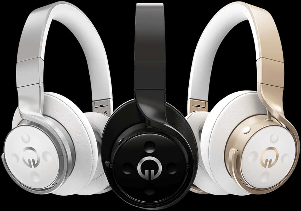 Varietyof Headphones Display PNG Image