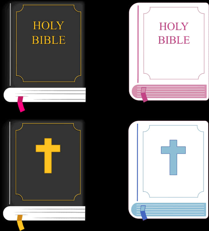 Varietyof Holy Bibles Illustration PNG Image