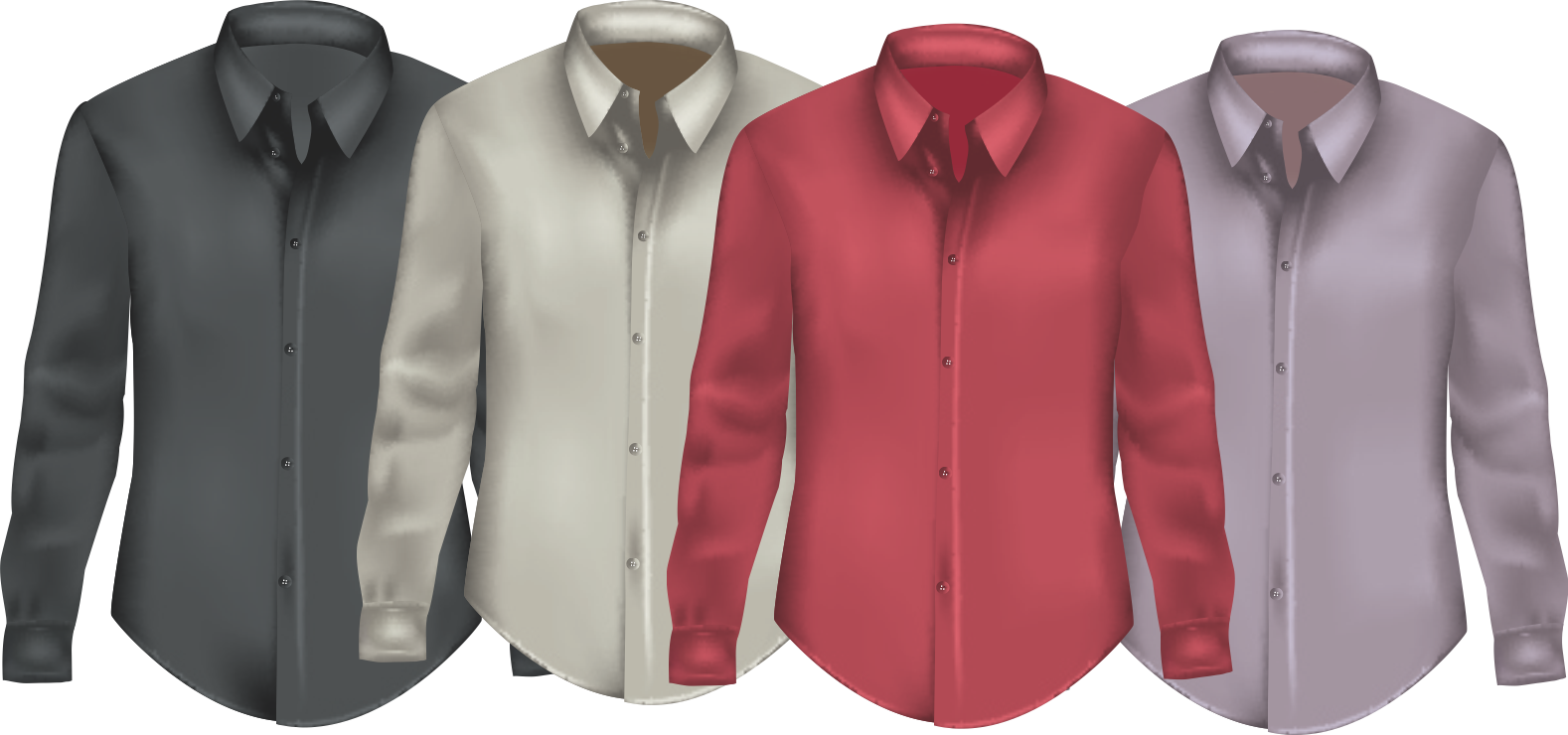 Varietyof Mens Dress Shirts PNG Image