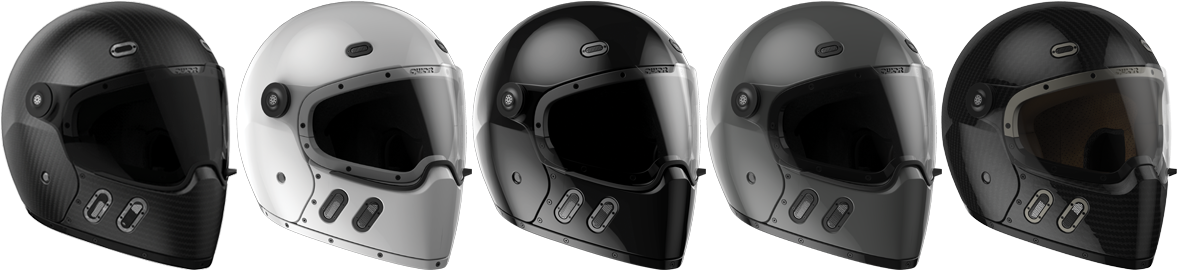 Varietyof Motorcycle Helmets PNG Image