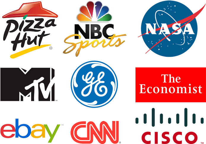 Various Company Logos Compilation PNG Image