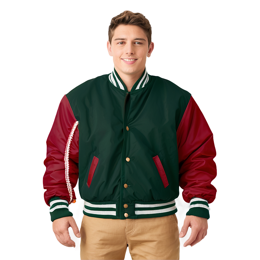 Varsity Bomber Jacket Collegiate Png Thh57 PNG Image