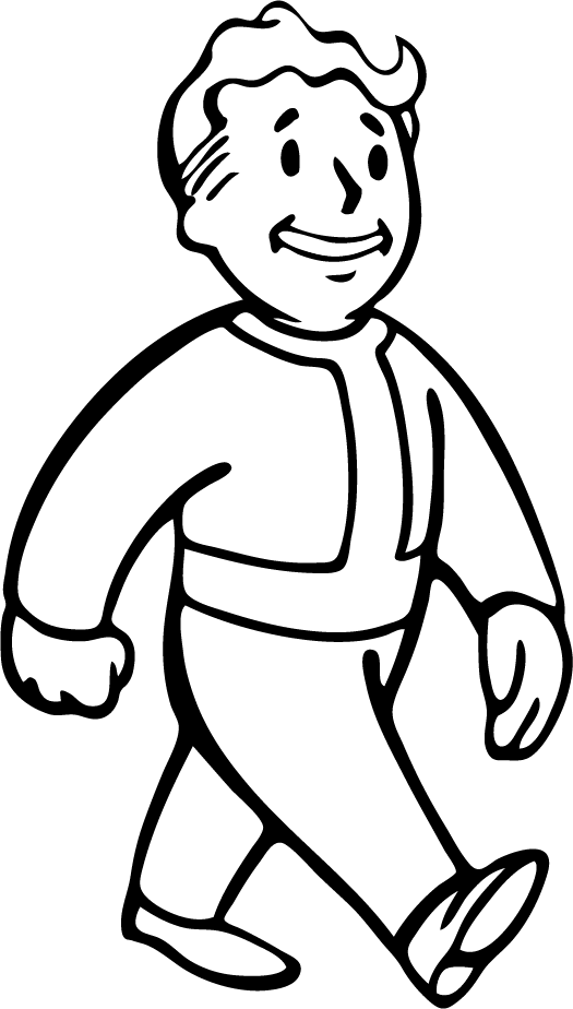 Vault Boy Illustration PNG Image