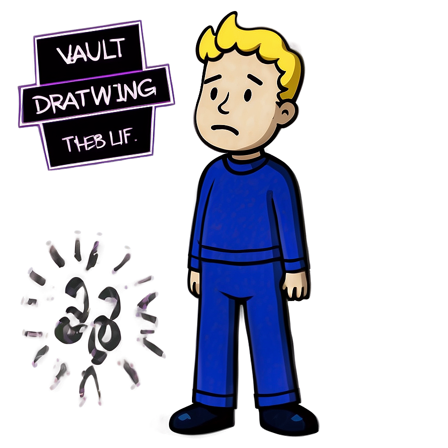 Vault Boy Simple Drawing Png 34 PNG Image