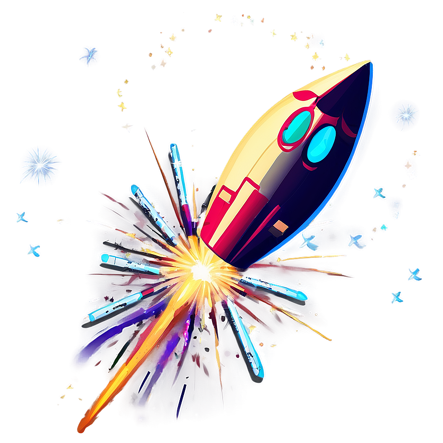 Vector Firework Rocket Png 5 PNG Image