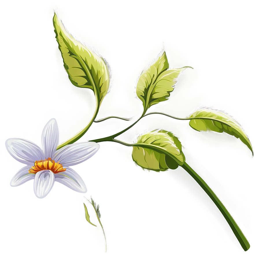 Vector Flower Stem Png 06132024 PNG Image