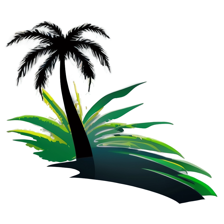 Vector Palm Tree Silhouette Png Okd67 PNG Image