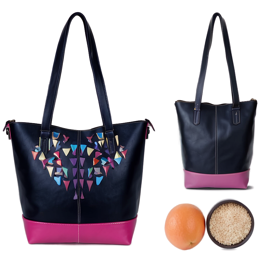 Vegan Leather Tote Bag Png Edw PNG Image