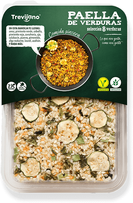 Vegan Paella Prepackaged Meal PNG Image