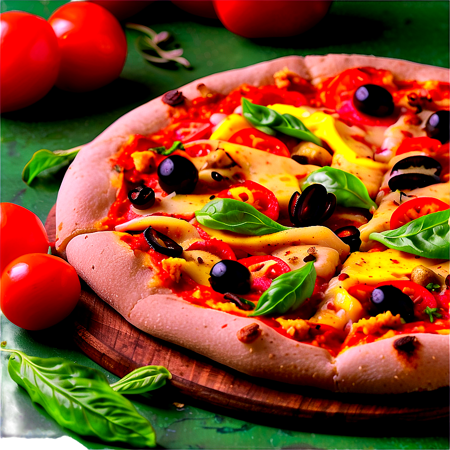 Vegan Pizza Feast Png Alh50 PNG Image