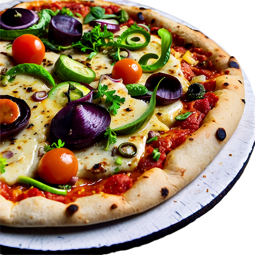 Vegan Pizza Feast Png Qvp2 PNG Image