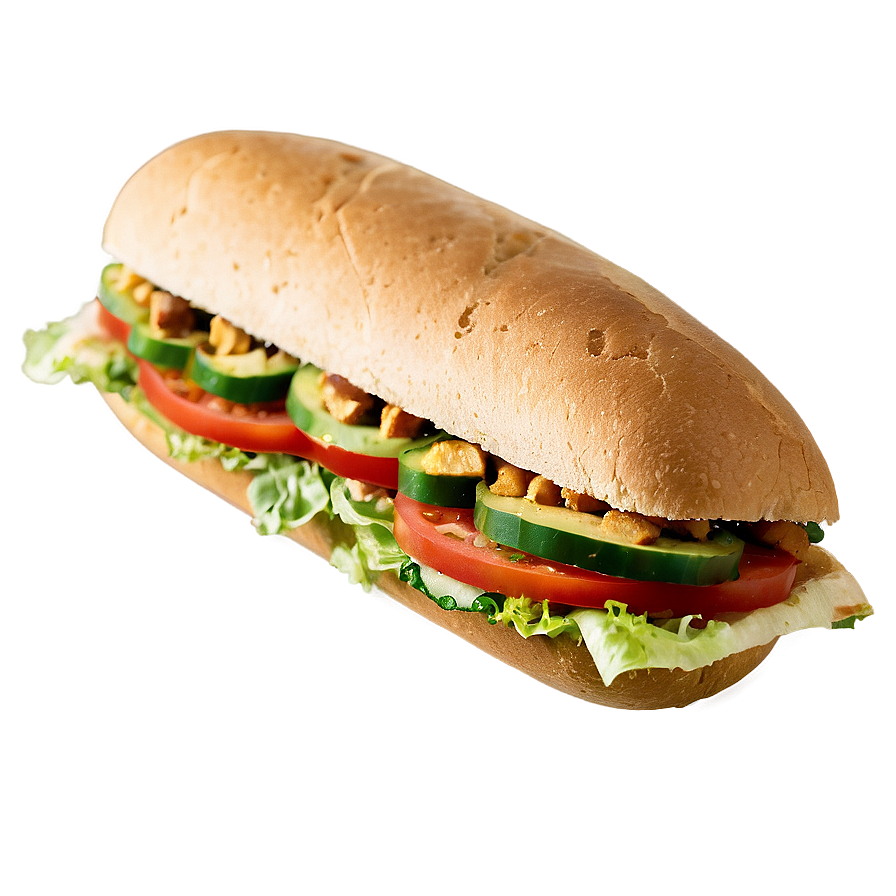 Vegan Sub Sandwich Png Tbj PNG Image