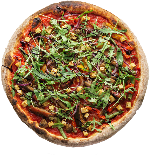 Vegan Tofu Pizza Delicious PNG Image