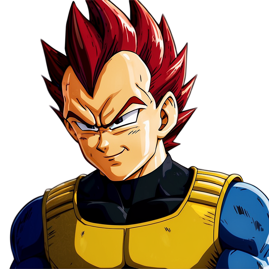 Vegeta Red Hair Png 97 PNG Image