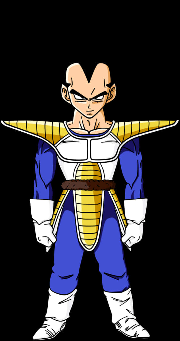 Vegeta Standing Pose PNG Image