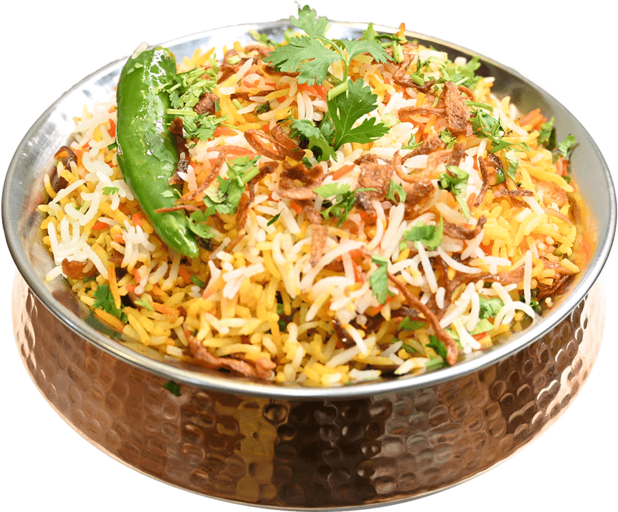 Vegetable Biryani Dish PNG Image