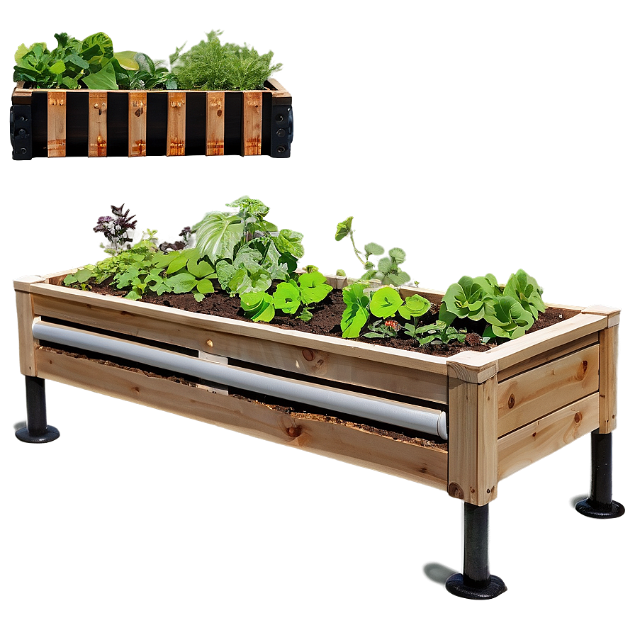 Vegetable Garden Planter Box Png Rkw PNG Image