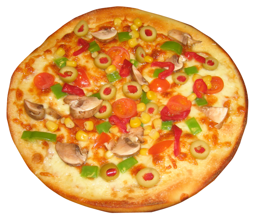 Vegetable Topped Pizza PNG Image