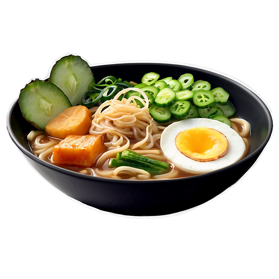 Vegetarian Ramen Bowl Png 06212024 PNG Image