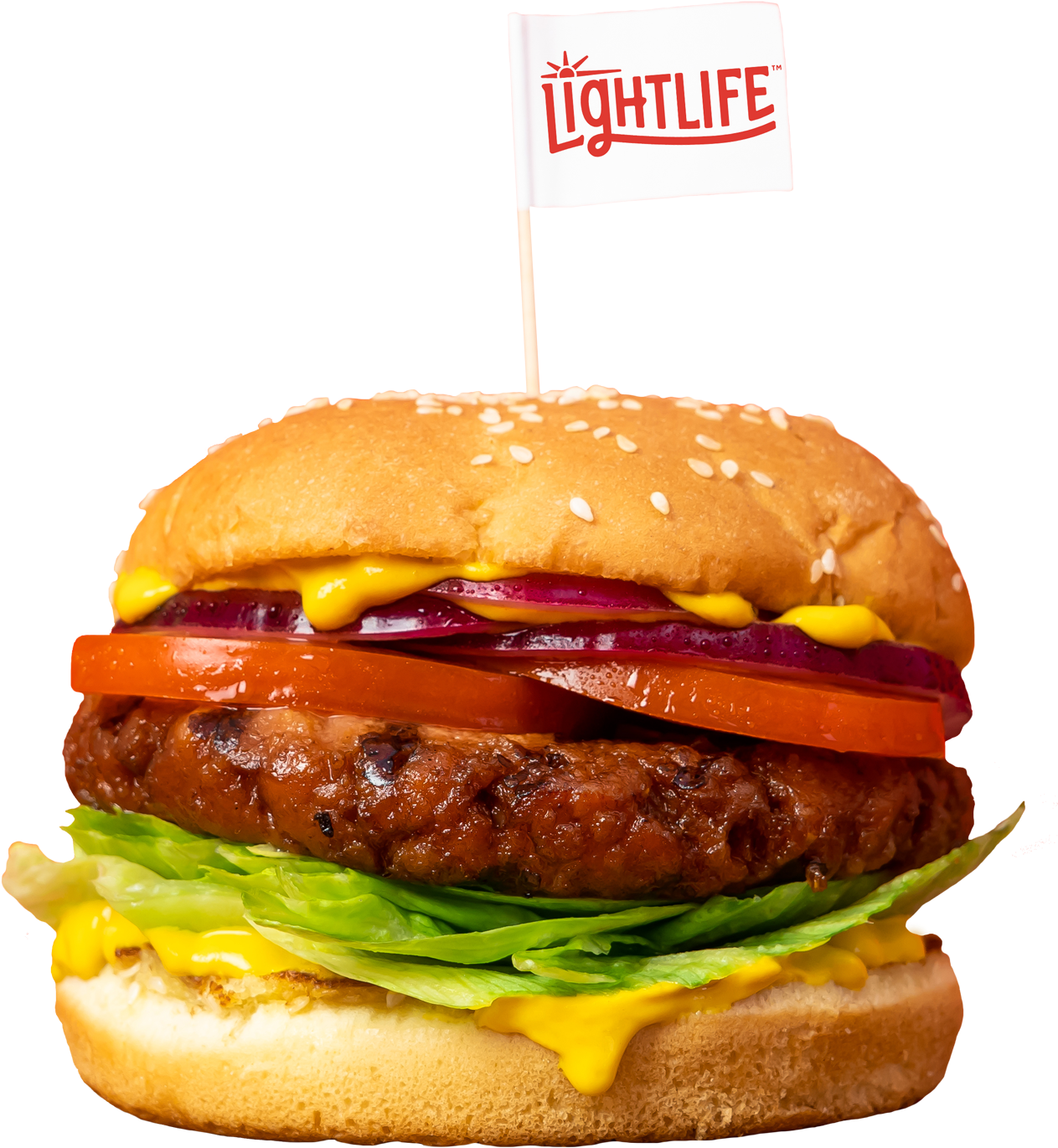 Veggie Burger Delight PNG Image