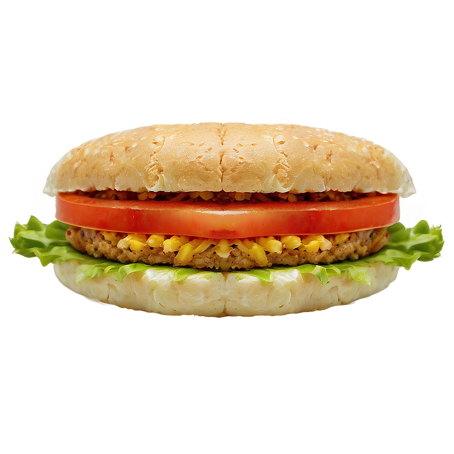 Veggie Burger Sandwich Png Fou PNG Image