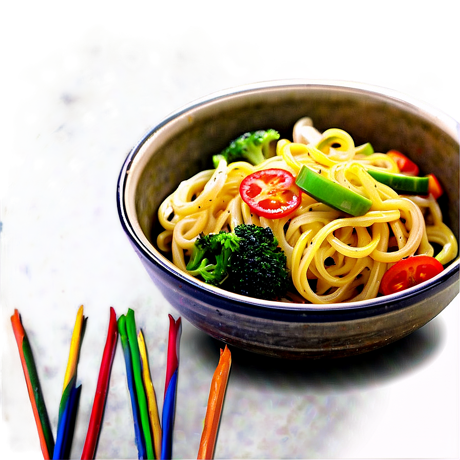 Veggie Noodles Bowl Png Mvp PNG Image