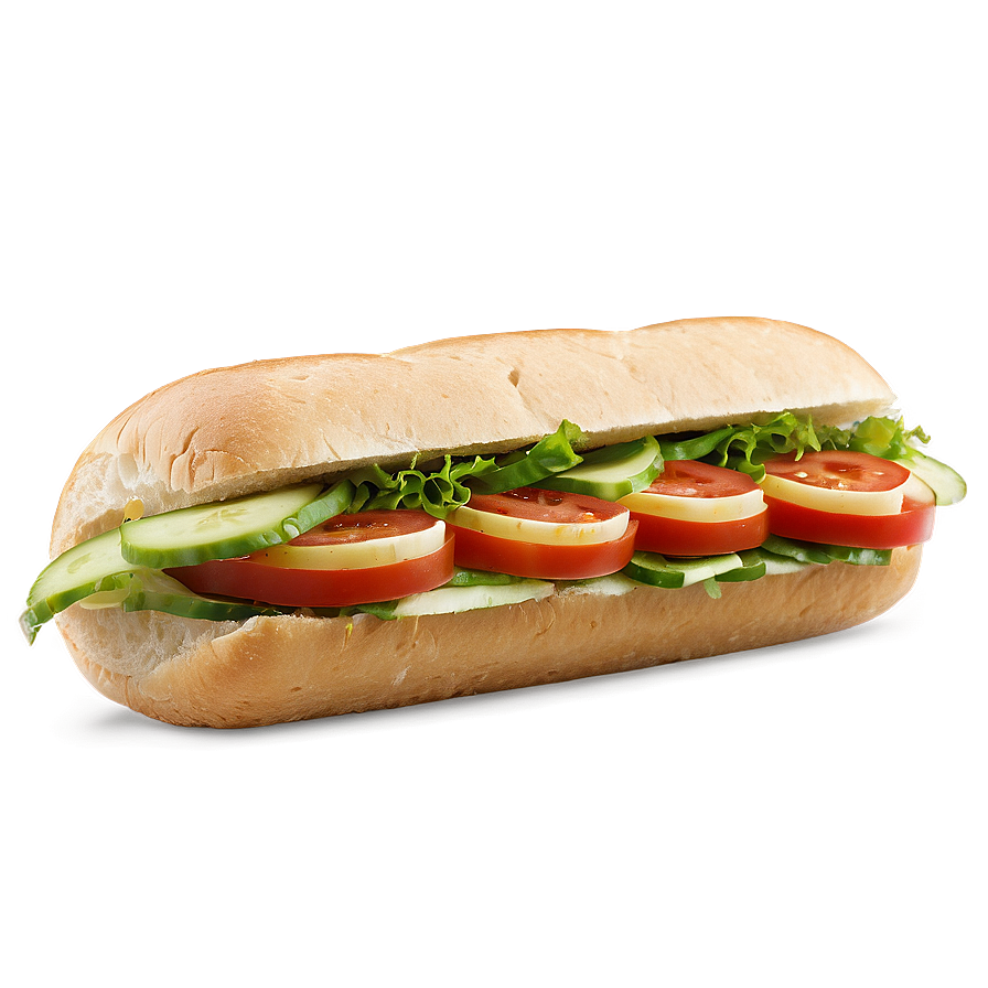 Veggie Sub Sandwich Png Iyo PNG Image