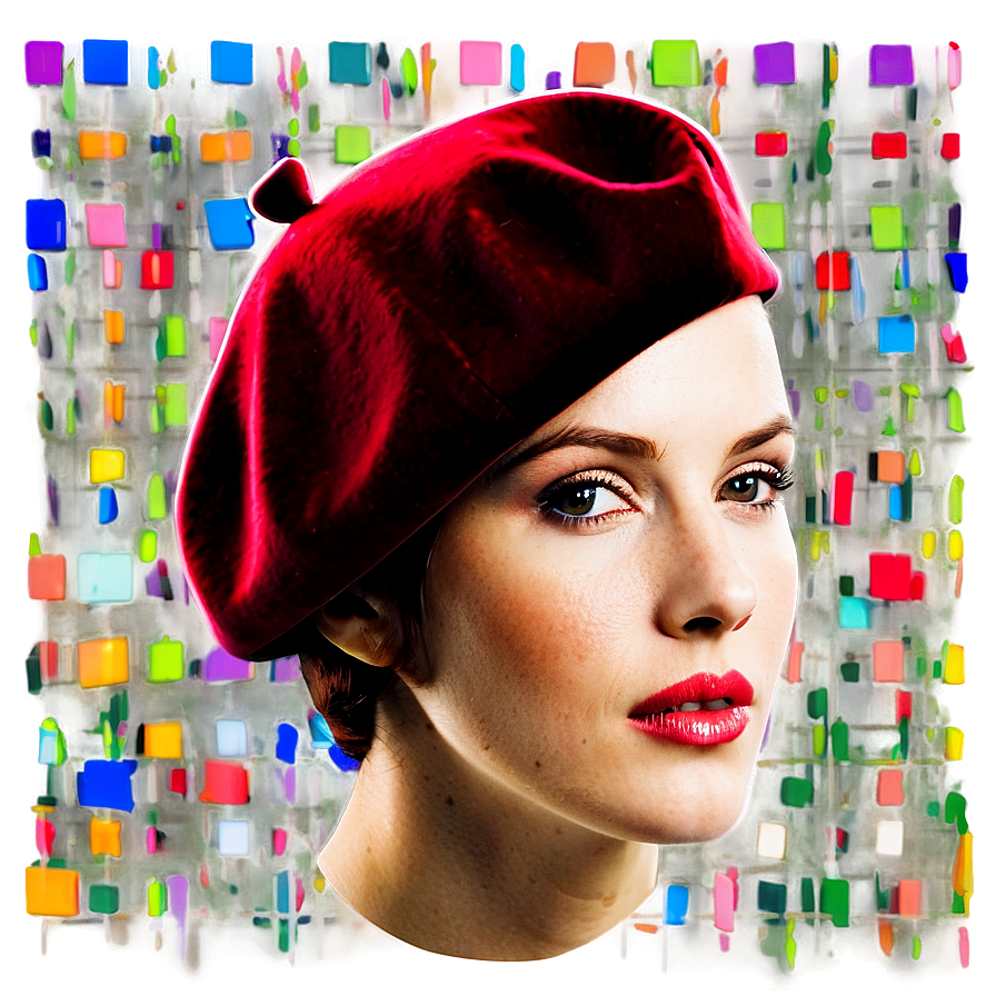 Velvet Beret Picture Png Icm98 PNG Image