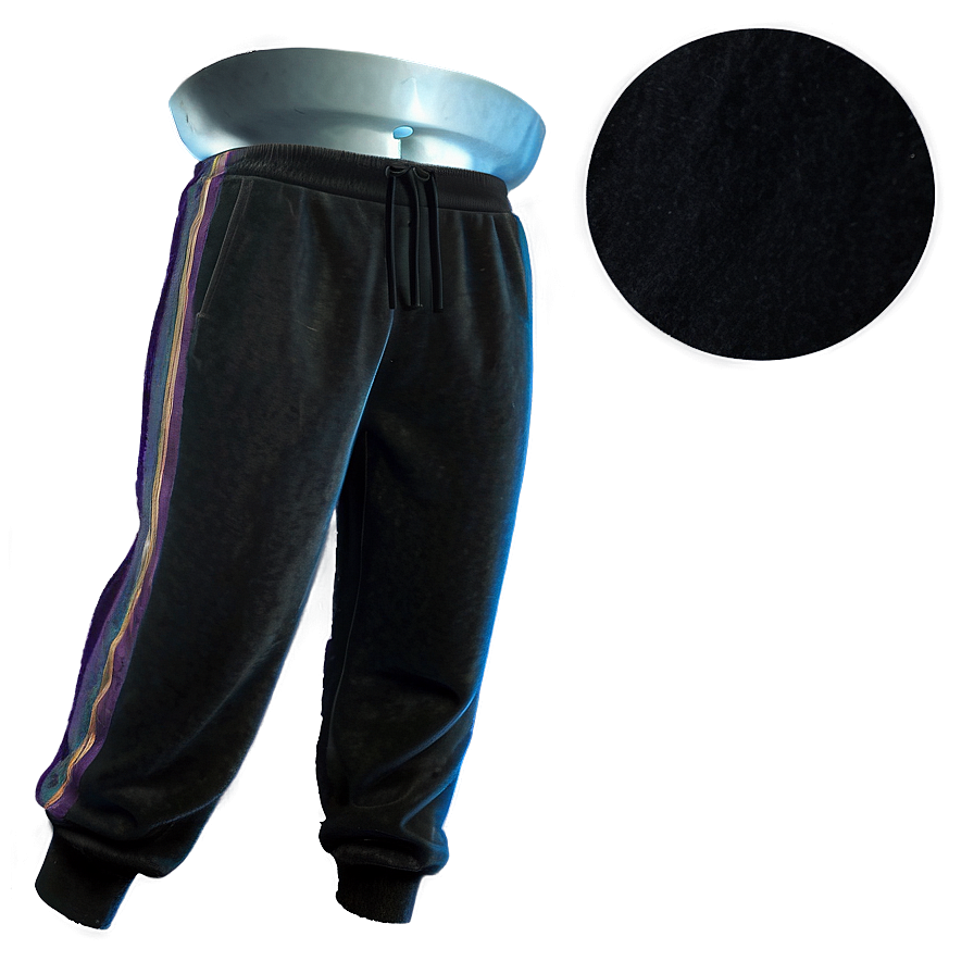 Velvet Black Sweatpants Png 51 PNG Image