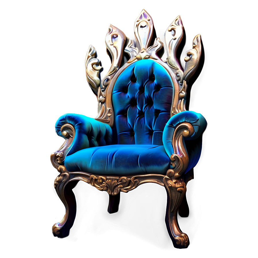 Velvet King Chair Png Bly96 PNG Image