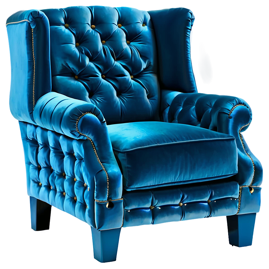 Velvet King Chair Png Boh12 PNG Image