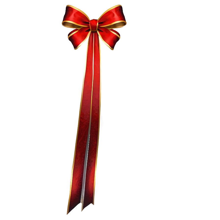 Velvet Red Bow Png Gtf22 PNG Image