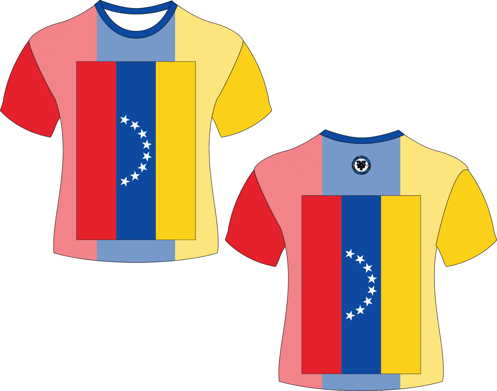 Venezuela Flag T Shirts Design PNG Image