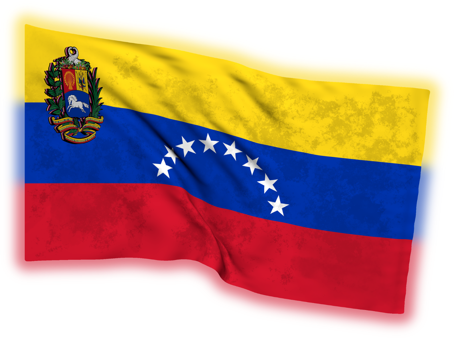 Venezuelan Flag Waving PNG Image