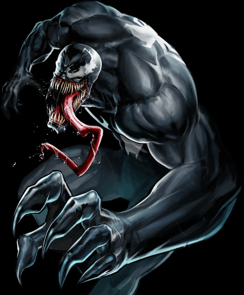 Venom Artistic Interpretation PNG Image