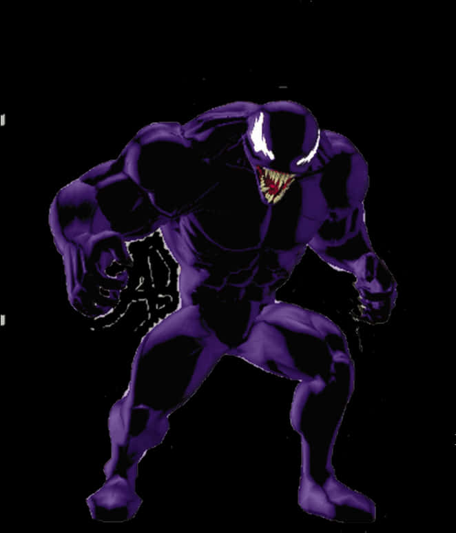 Venom Character Artwork PNG Image