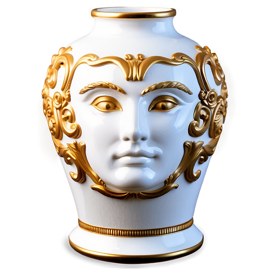 Versace Ceramic Vase Png Asn9 PNG Image