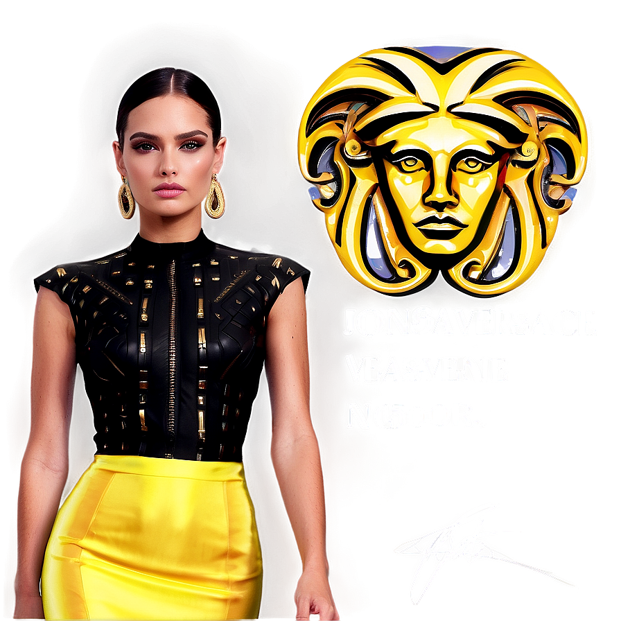 Versace Fashion Sketch Png Tjp PNG Image