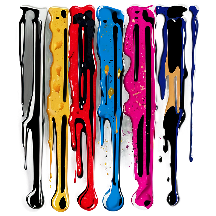 Vertical Spray Paint Drip Png Dir PNG Image