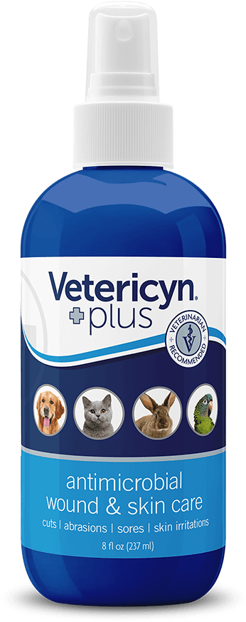 Vetericyn Plus Antimicrobial Wound Skin Care Spray Bottle PNG Image