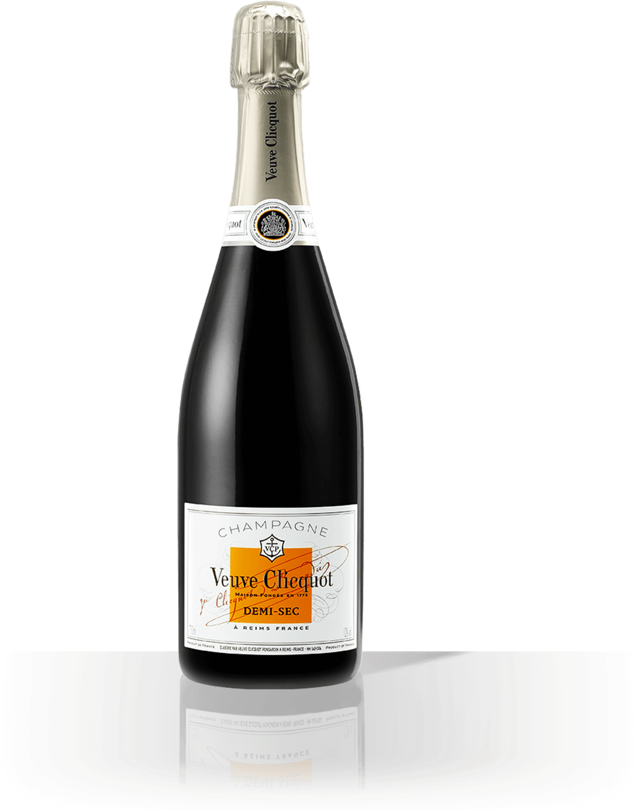 Veuve Clicquot Champagne Bottle PNG Image